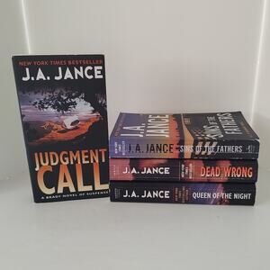 J.A. Jance Lot/4 Trade Paperback Novels Crime Drama Suspense Thriller